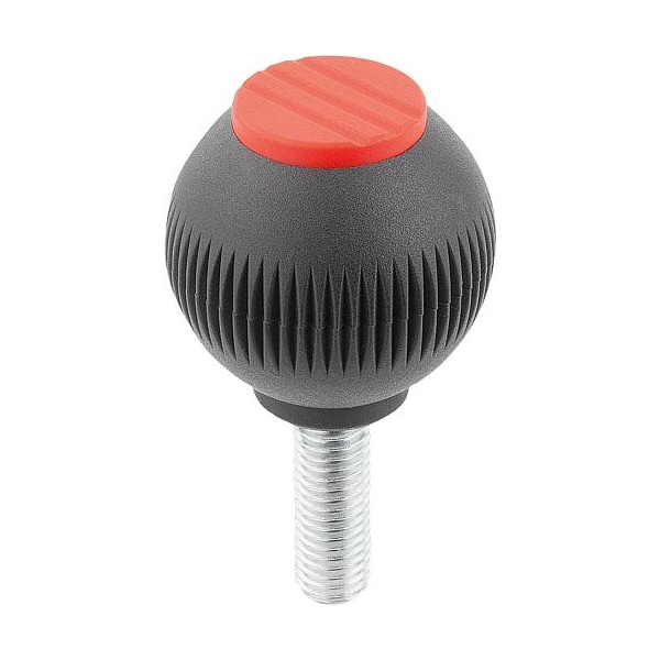 Ball Grips, external thread, metric